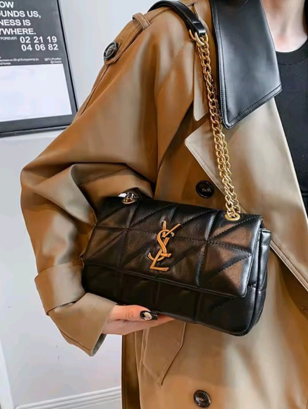 Women's Genuine Leather Mini Square Bag French Underarm Shoulder Crossbody Bag